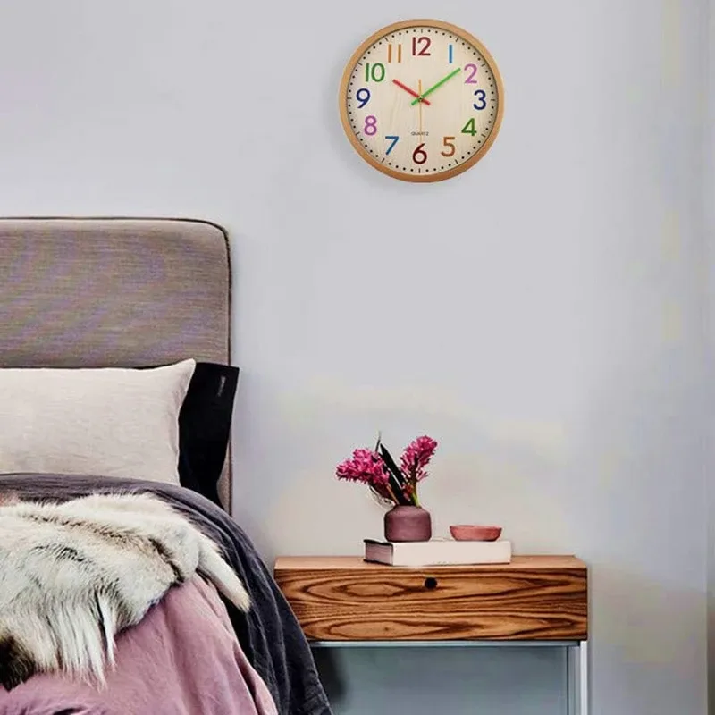 Pendule murale décorative pour enfants 30 cm