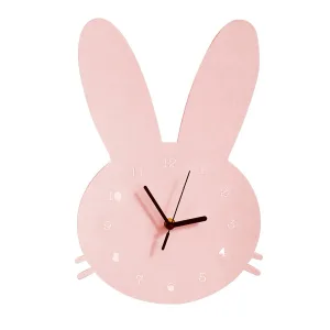 Petite horloge lapin pour chambre d'enfant 12 cm