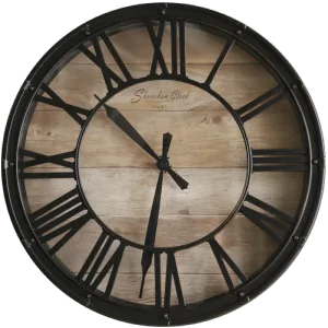 Horloge murale style industriel et rétro 3D 38 cm