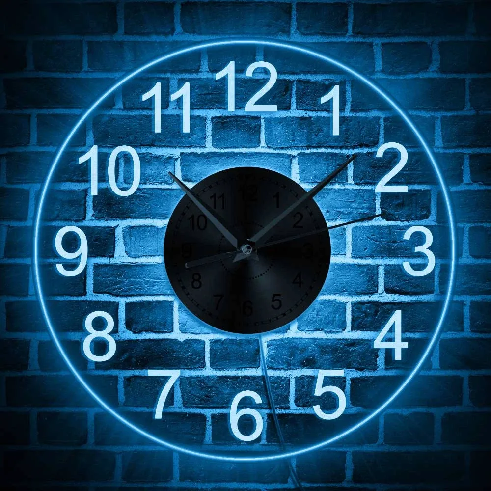 Horloge disque vinyle lumineuse 30 cm