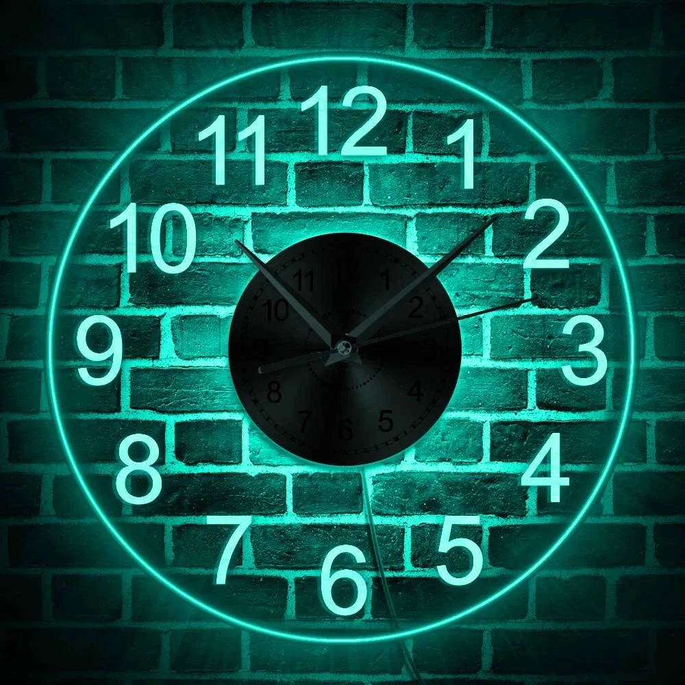 Horloge disque vinyle lumineuse 30 cm