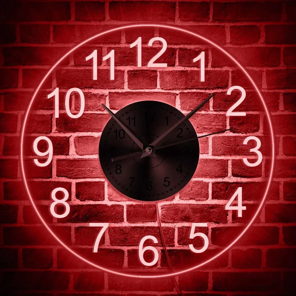 Horloge disque vinyle lumineuse 30 cm