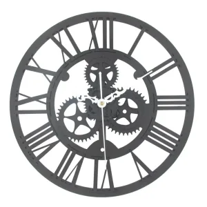 horloge style industriel, chiffres romains