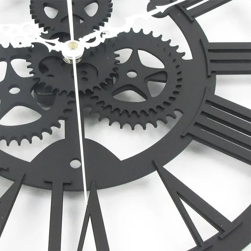 horloge style industriel, chiffres romains