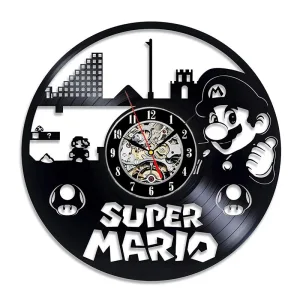 Horloge Vinyle Super Mario 30 cm