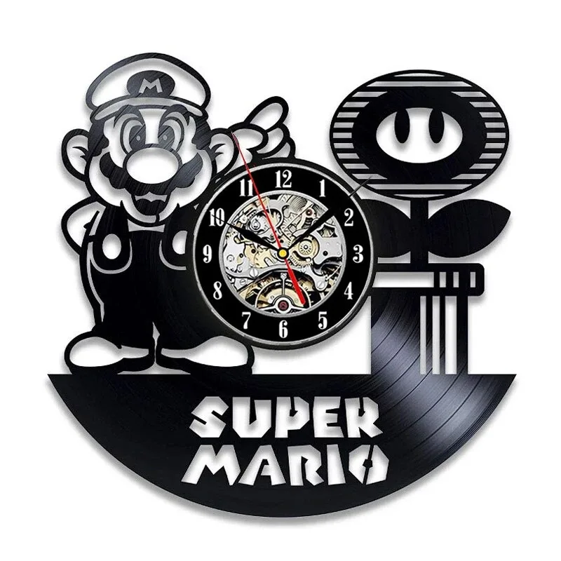 Horloge Vinyle Super Mario 30 cm
