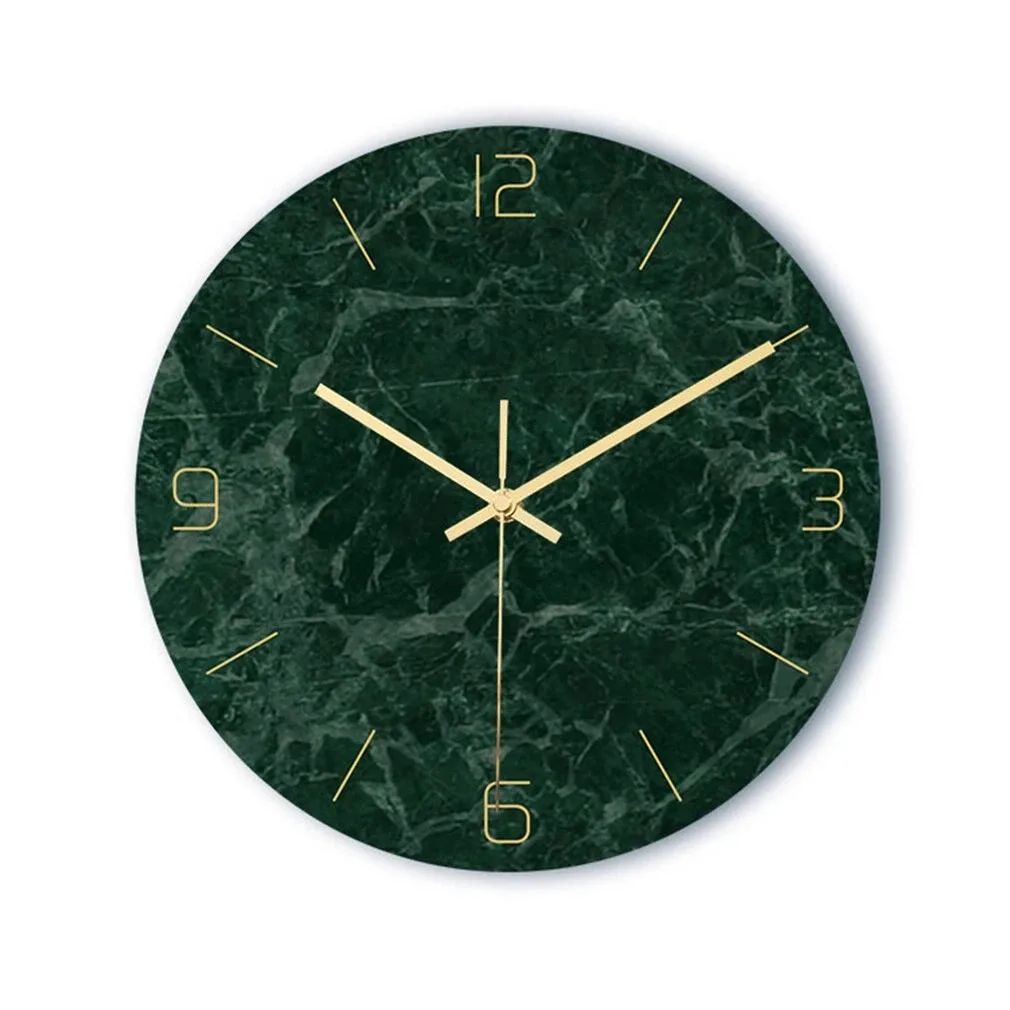 Horloge murale texture marbre 32 cm