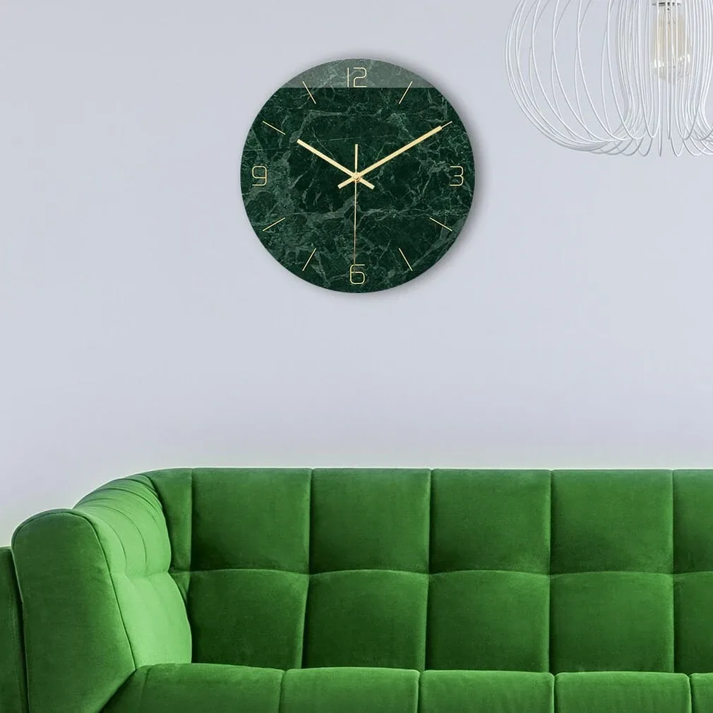 Horloge murale texture marbre 32 cm