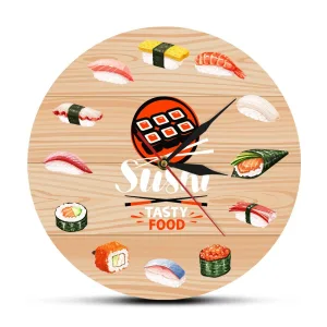 Horloge murale cuisine japonaise 30 cm