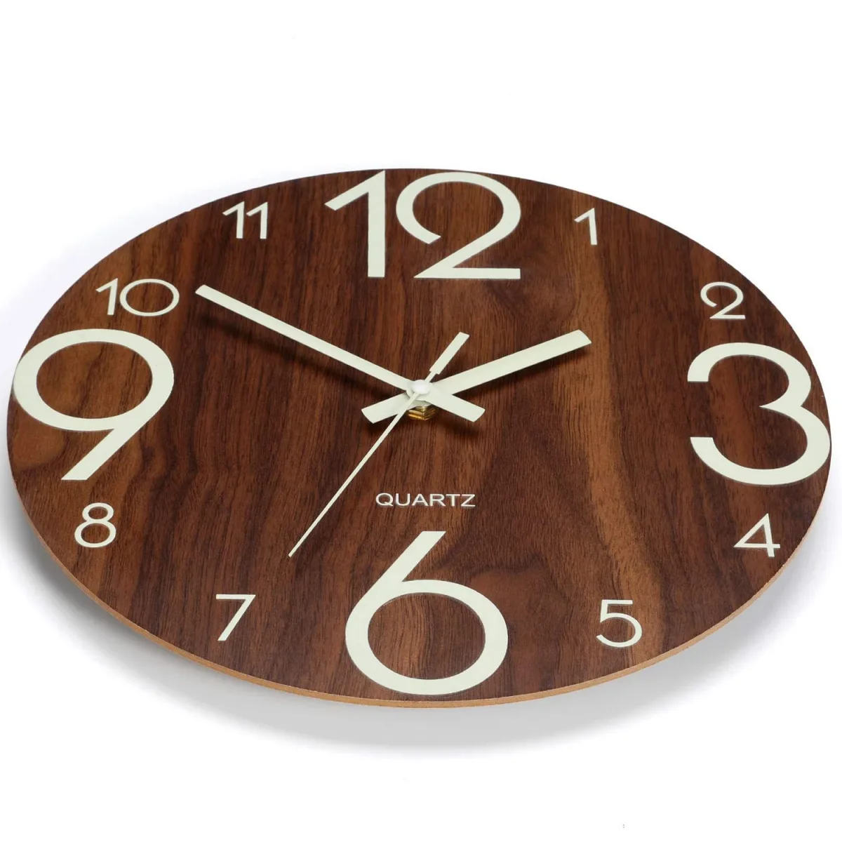 Horloge murale classique et lumineuse 30,5cm