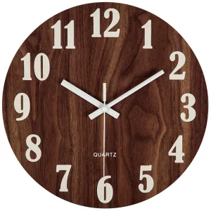 Horloge murale rustique Style toscan silencieux 30cm