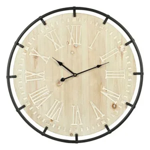 Horloge Murale Circulaire Marron 60 cm