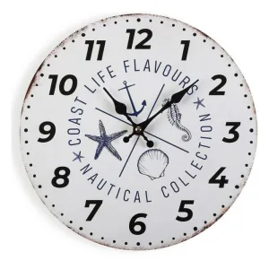 Horloge Murale Nautical Bois 30 cm