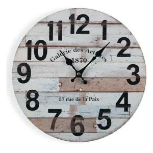 Horloge Murale Bois "Galerie des Artistes" 30 cm