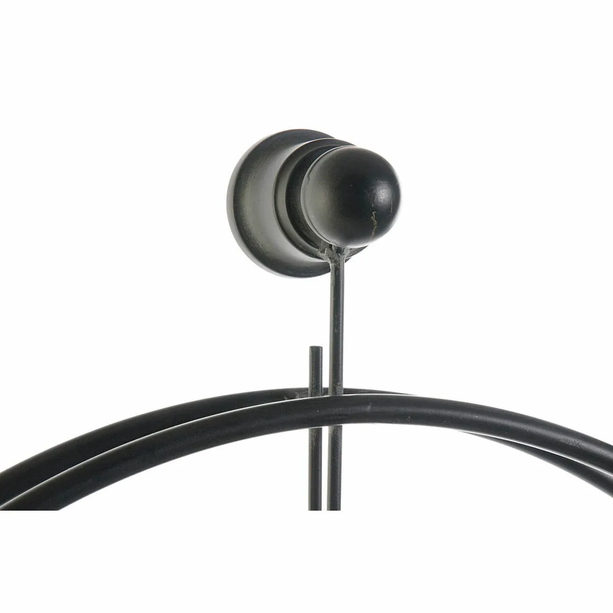 Horloge Murale Décor Verre Noir 64 cm