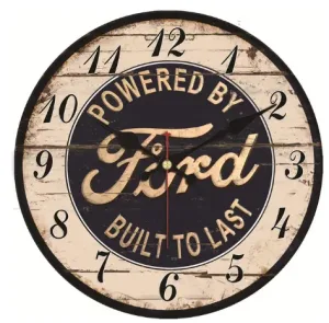 Horloge murale bois Ford Design 15 à 40 cm