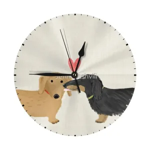 Horloge murale originale teckels 25 cm
