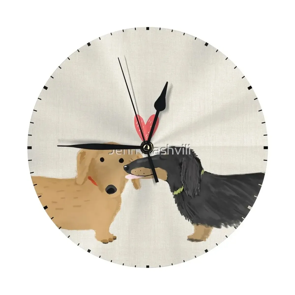Horloge murale originale teckels 25 cm