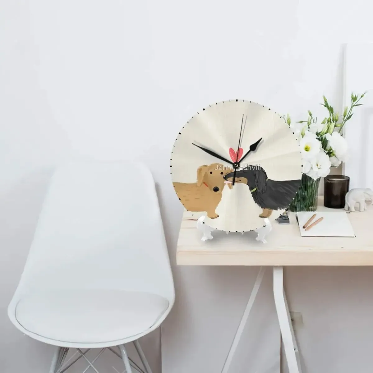 Horloge murale originale teckels 25 cm