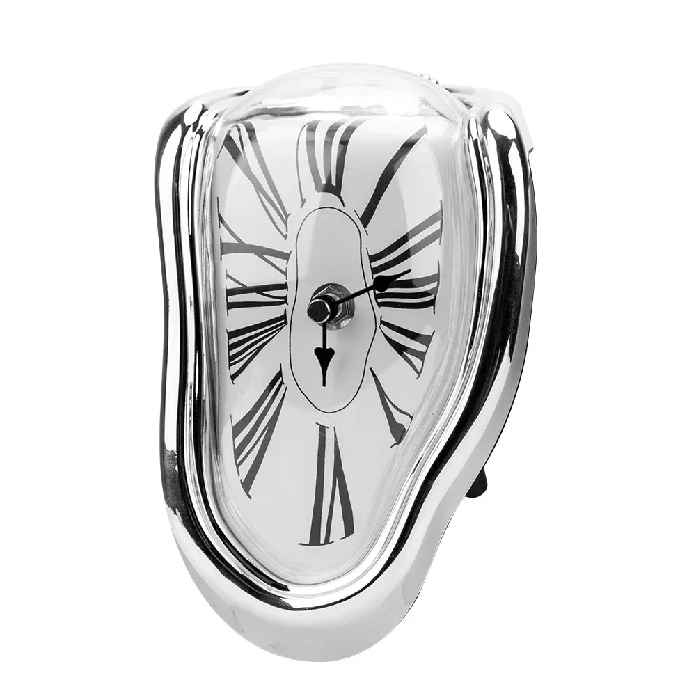 Horloge déformée style Dali 18 cm
