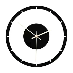 Horloge murale silencieuse transparente style nordique 28cm