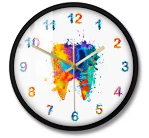 Horloge murale dentiste colorée et silencieuse – 30 cm
