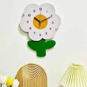 Horloge Murale Fleur