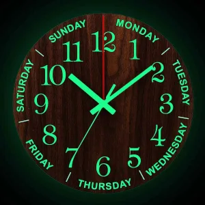 Horloge Lumineuse Bois