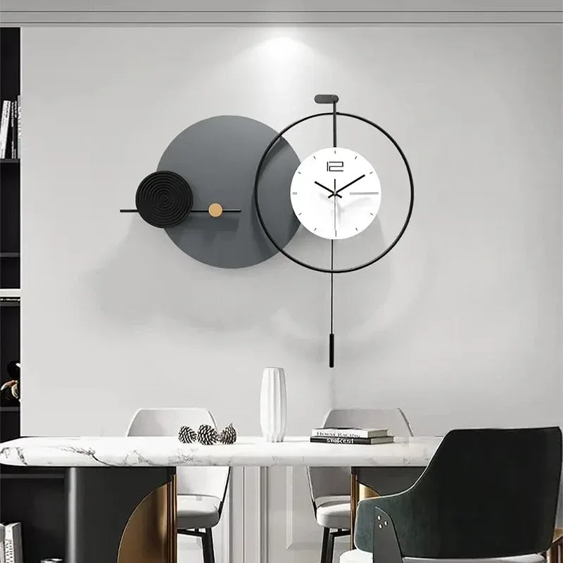 Horloge Murale Design Géométrique