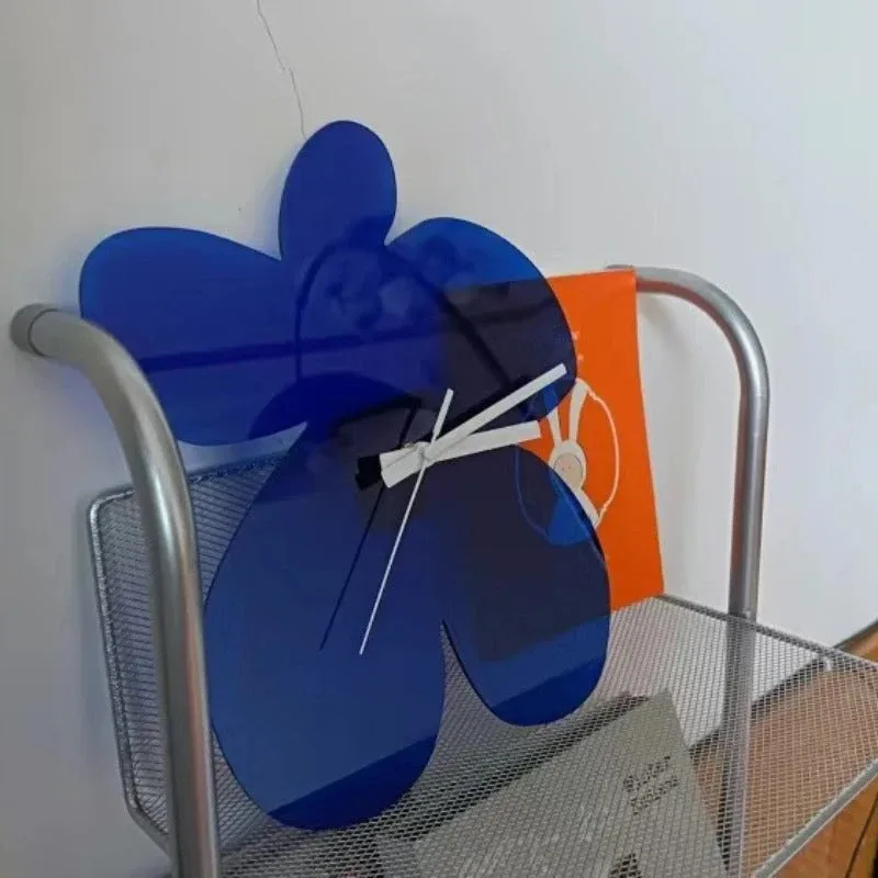 Horloge Murale Bleue