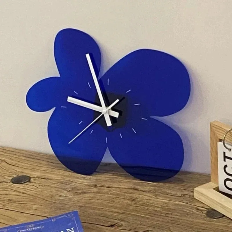 Horloge Murale Bleue