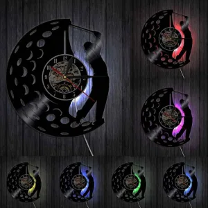 Horloge Vinyle Golf Led