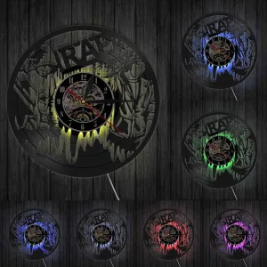 Horloge Vinyle Rap Led