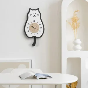 Horloge Murale Avec Chat