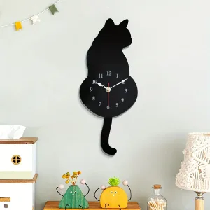 Chat Horloge Murale