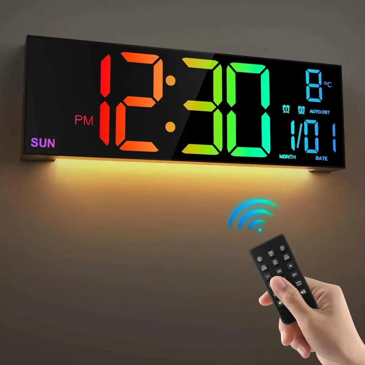Horloge Murale Numérique Led
