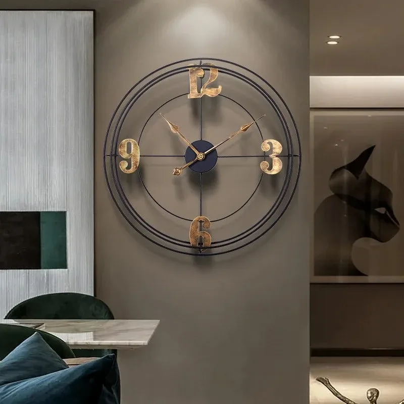 Grande Horloge Murale Industrielle