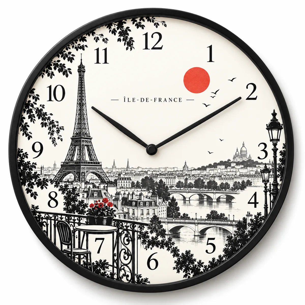 Horloge Île-de-France — visuel de présentation