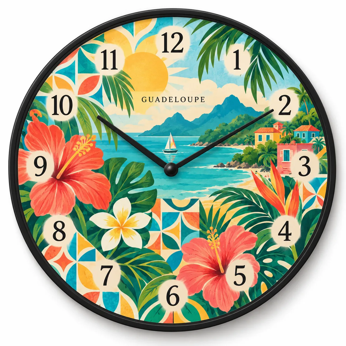 Horloge Guadeloupe — visuel de présentation