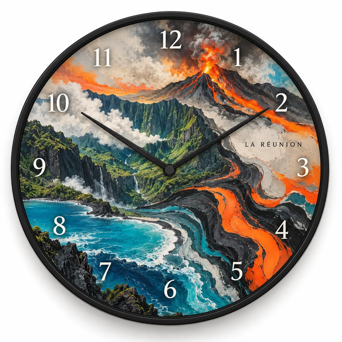 Horloge La Réunion — visuel de présentation