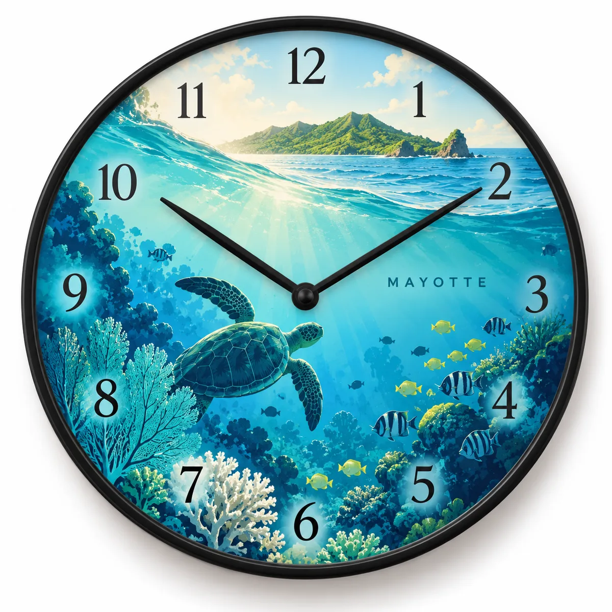 Horloge Mayotte — visuel de présentation