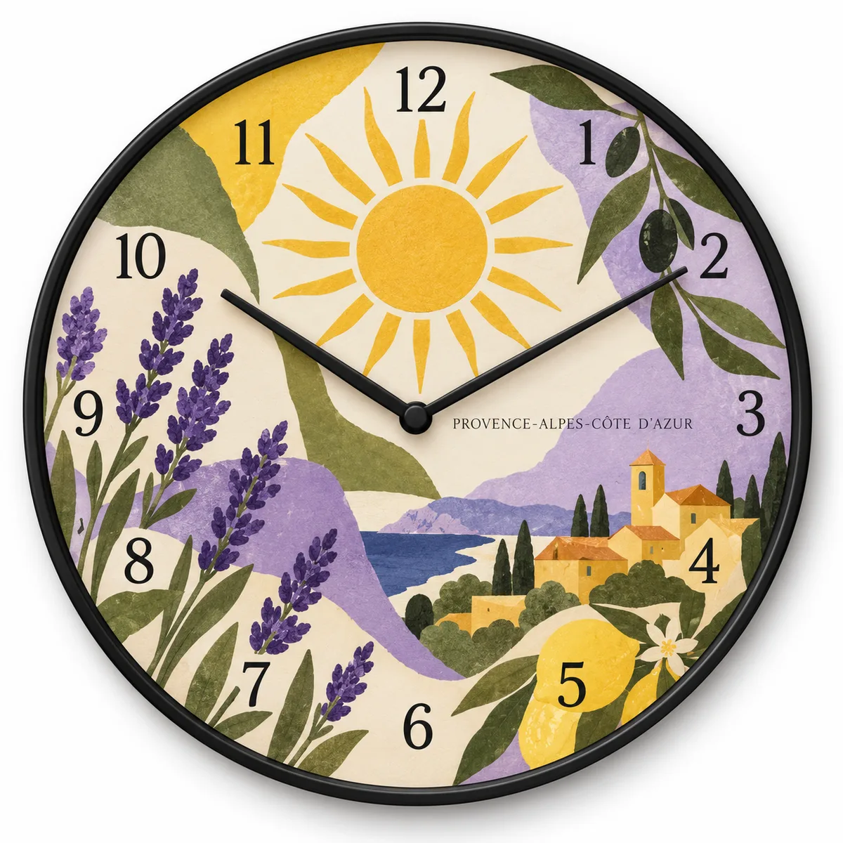 Horloge Provence-Alpes-Côte d’Azur — visuel de présentation