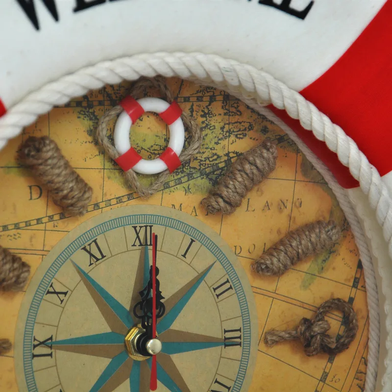 Bienvenue-Bord-Bou-e-de-Sauvetage-Horloge-Murale-M-diterran-e-Bois-Tissu-Salon-Horloges-Boutique-5.jpg