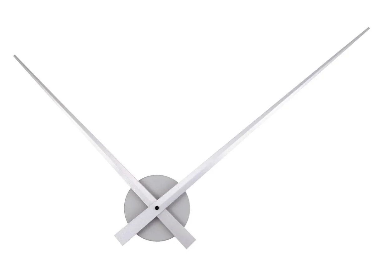 horloge murale grise alu