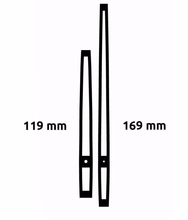 aiguilles droites  119 / 169 mm PLA