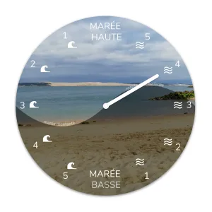 Horloge marée personnalisée avec votre photo