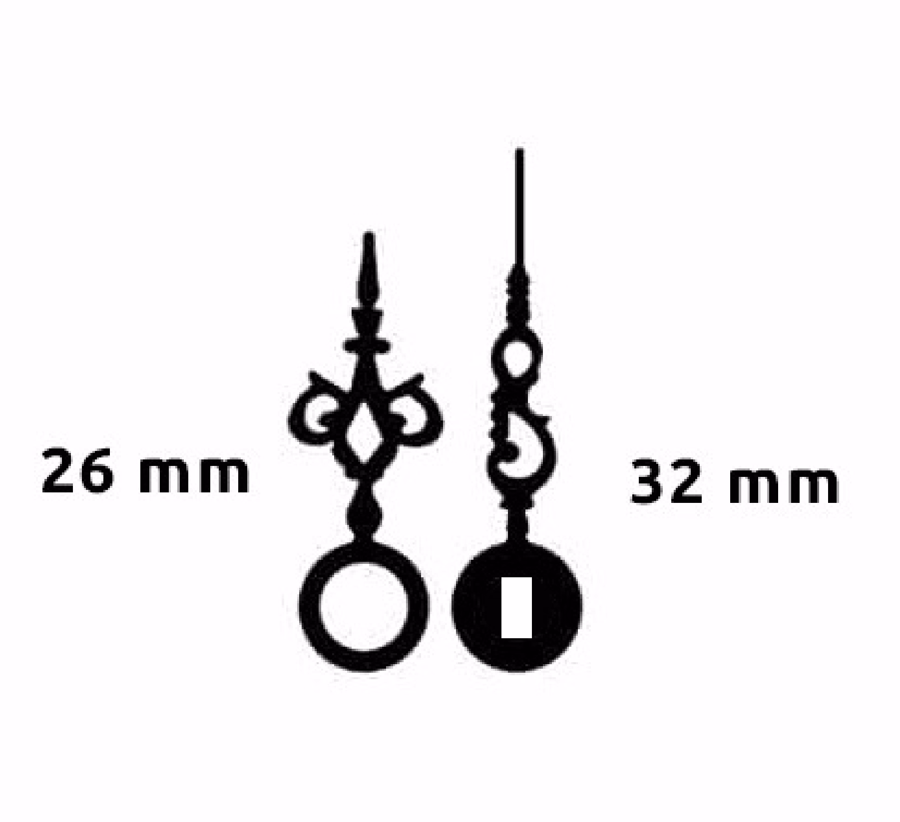 Aiguilles 26 / 32 mm style ancien - PLA