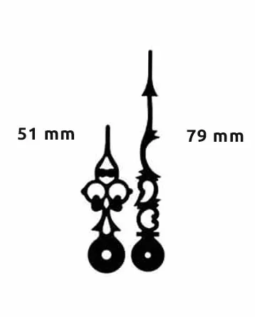 Aiguilles 51 / 79 mm style ancien - PLA