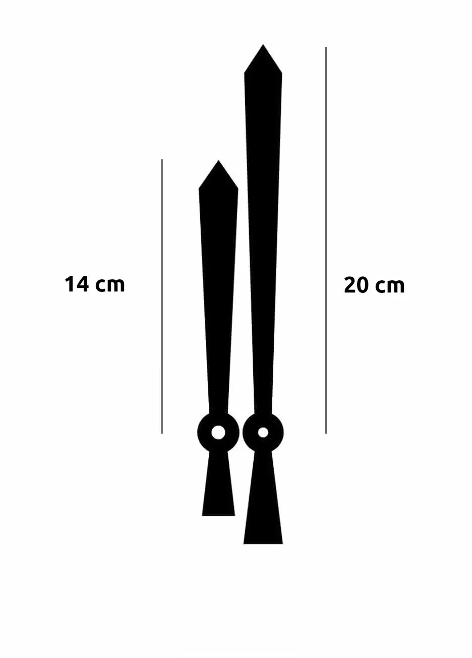 CSFEM138 aiguilles horloge 14-20cm