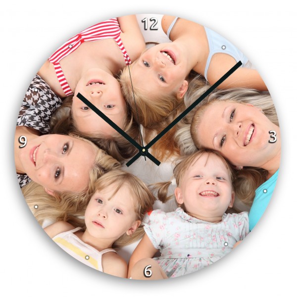 Horloge photo personnalisée sur alu dibond — vue 3